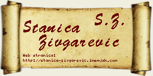 Stanica Zivgarević vizit kartica